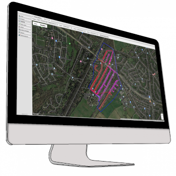 computer showing live GPS tracking in coventry