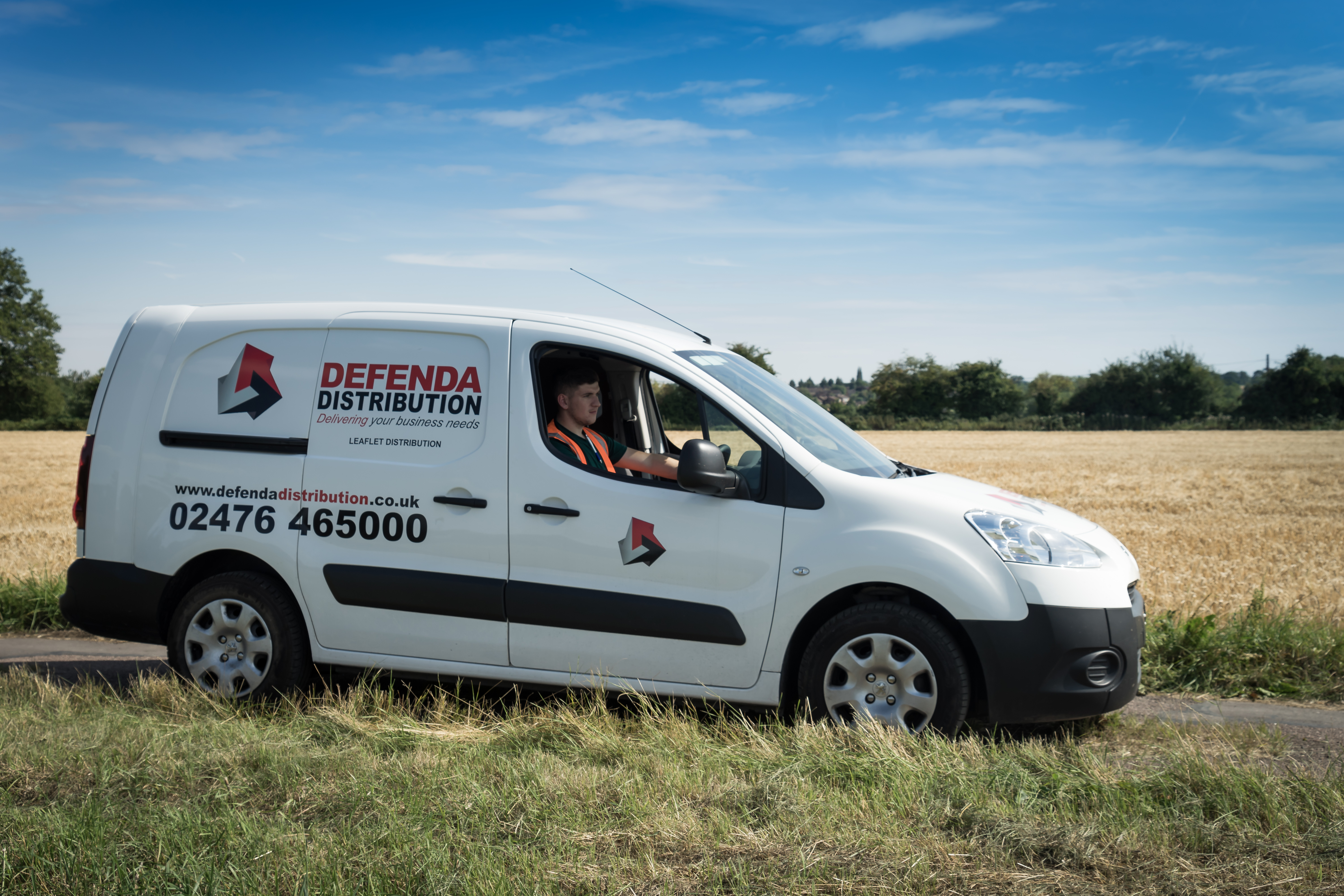 Leaflet-delivery-vehicle-rural-location